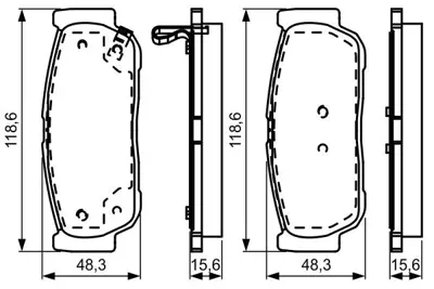 BOSCH 0986495315 Dısk Balata 4841321B10, 583023EU00
