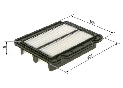 BOSCH 09864B0045 Hava Filitresi Aveo 05>10 Kalos 02>10 T200 T250 T255 1.4 16v 90hp 42386928
