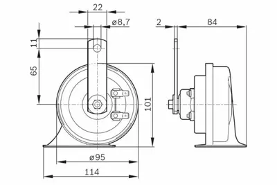 BOSCH 0986AH0507 Korna 0986AH0507
