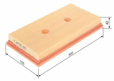 BOSCH 1457433315 Hava Filitresi Golf V (06 08) Jetta Iıı (05 10) Passat (05 ) Touran (03 07) Octavıa (04 08) 1.6fsı (115 Ps) 03C129620B