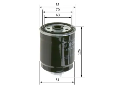 BOSCH 1457434103 Dızel Yakit Filitresi 190641, 190642, 7701031977, 93891769