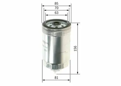 BOSCH 1457434194 Mazot Filtresi Punto Ii 1.9td - 1.9jtd 80 - 86hp Sorento 2.5crdi 02> Boxer Ii Jumper Ii Dw10td 2.8hdi Ducato 2.0hdi 2.8jtd K2KK13483