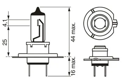 BOSCH 1987301012 Ampül H712V55W