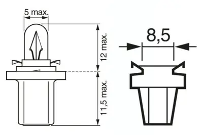 BOSCH 1987302219 Ampül 2721MF