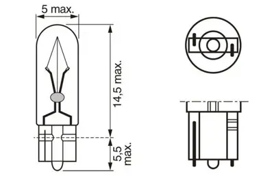 BOSCH 1987302240 Ampul Pure Lıght 12 V W2.3w 2.3 W W2x4.6d W2.3w W2x4.6d 2723