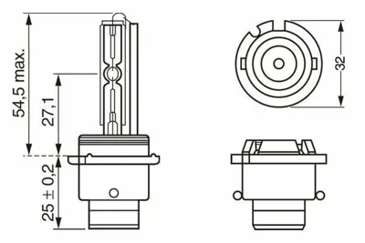 BOSCH 1987302852 Ampul D2r 4300k Xenon Eco 1987302852
