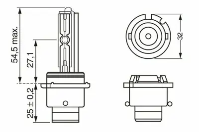 BOSCH 1987302904 Ampul Gaz Desarjlı 35w D2s Xenon D2S35W