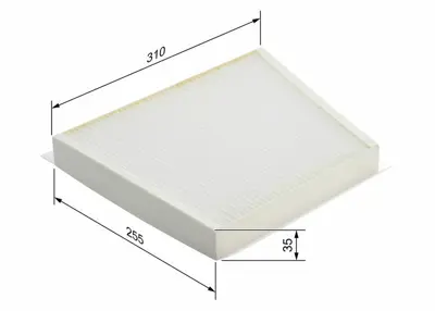 BOSCH 1987432081 Polen Filitresi C219 04>10 W211 02>08 S211 03>09 A2118300018