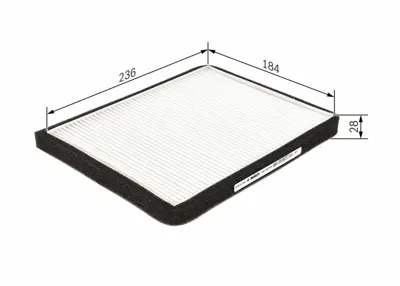 BOSCH 1987432255 Polen Filitresi Accent 1.3 1.5 1.6 2000 2005 Cercevelı 976171C000