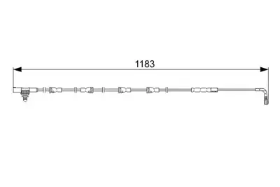 BOSCH 1987473031 Arka Balata Fişi İkaz Kablosu Landrover Dıscovery 2.7td 04 Rangeroversport 2.7 Tdvm 4.2 4.4 05 SOE000025