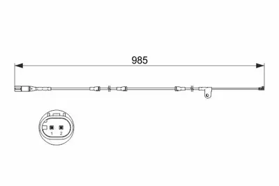 BOSCH 1987473520 Fren Balata Fısı Ön 34356792567
