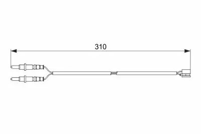 BOSCH 1987474519 Asınma Dedektoru F Sbb Cıtroen, Peugeot 407  C5 Cıt443303  Peu443303 443303