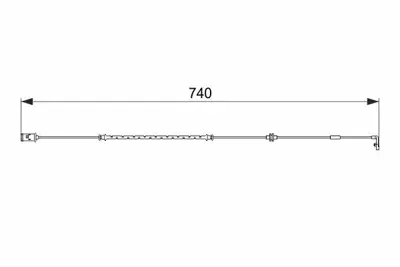 BOSCH 1987474587 On Fren Balata Ikaz Sensoru Astra G Zafıra A 90498321