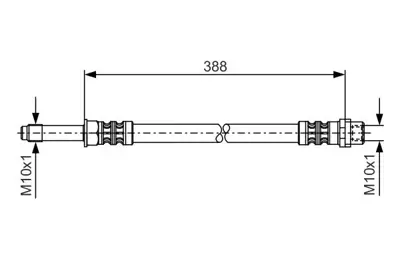 BOSCH 1987476300 Fren Hortumu 38800 Mm 213 Cdı Sprınter 03.2009 -   316 Cdı Sprınter 03.2009 -   211 Cdı Sprınter 0 2E0611707J, 2E0611807B, A9064281235