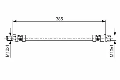 BOSCH 1987476439 Fren Hortumu Ön W203 0207 W204 0714 C207 0916 Sprınter 06 A2024280735