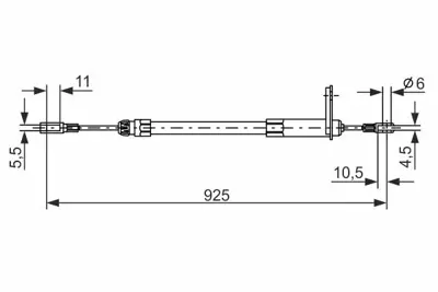 BOSCH 1987477220 El Fren Telı Arka Sağ A2024202885