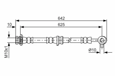 BOSCH 1987481572 Fren Hortumu Ön Sol 46210JG01B, 462111260R, 462116251R, 46206M0200, 46210JG01A, 46510JG01A, 46510JG01B, 46210JE20B, 46210JD005