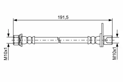 BOSCH 1987481738 Fren Hortumu Arka Sol Corolla Aurıs Verso 2007-2018 90947W2014