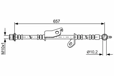 BOSCH 1987481788 Fren Hortumu 90947W2042