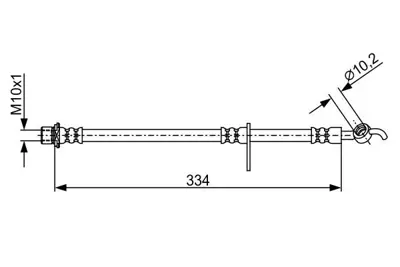 BOSCH 1987481931 Fren Hortumu 90947W2040