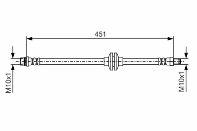 BOSCH 1987481985 Fren Hortumu 462108452R
