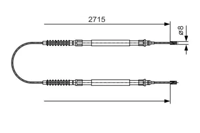 BOSCH 1987482003 El Fren Telı Arka Boxer Iı Jumper Iı Ducato Iı Arka Dısk Fren Boy:2712 - 2×890mm (03 06) 1339394080, 1339676080, 4745V4, 4745W5, 1329845080