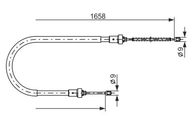 BOSCH 1987482234 El Fren Telı DAC6001549112