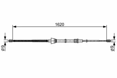 BOSCH 1987482448 El Fren Telı (1622 Mm) Sağ-Sol Octavıa 97>11 1J0609721J