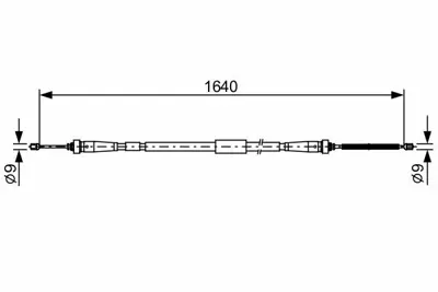 BOSCH 1987482638 El Fren Telı Arka Sağ 365308900R