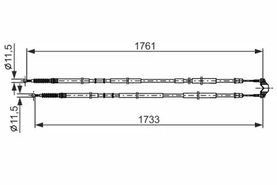 BOSCH 1987482857 Fren Kablosu 94711730