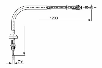 BOSCH 1987482878 Fren Kablosu 6C112853AE