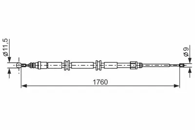 BOSCH 1987482889 Fren Kablosu 8200577789