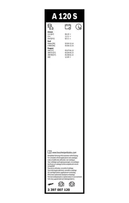 BOSCH 3397007120 Ford S-Max Galaxy Silecek Süpürgesi 750mm-650mm 6M2JS17528BA