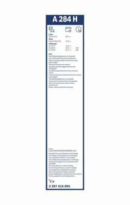 BOSCH 3397016895 Cam Silecek Mesnedı Born  Enyaq Iv  Id.3  Id.4  Id.5 Born 45  Born 58  Born 58 E-Boost  Born 77 E-Bo 1568200045, 1K8955427C, 1K9955427, 1S6955427, 1T0955427B, 2G0955427, 3C9955425, 5101217, 510955427, 510955427A