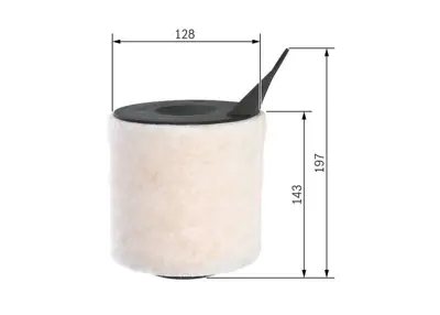 BOSCH F026400095 Hava Filitresi Bmw E87 E90 N45 13717524412, 7524412, 1438687, 7543161, 13717543161, C1370, F026400095