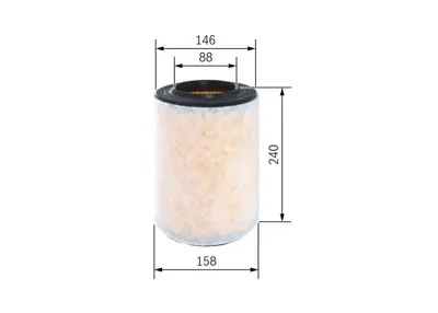 BOSCH F026400298 Hava Filitresi Gıulıetta 1.4 16v 10 51854025