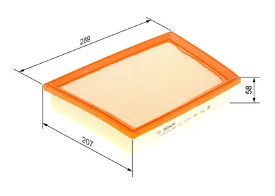 BOSCH F026400360 Hava Filitresi Bmw F40 F44 F45 F46 F48 F39 Mını F54 F55 F56 F57 F60 13717619267