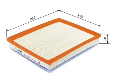 BOSCH F026400525 Hava Filitresi 13718616909