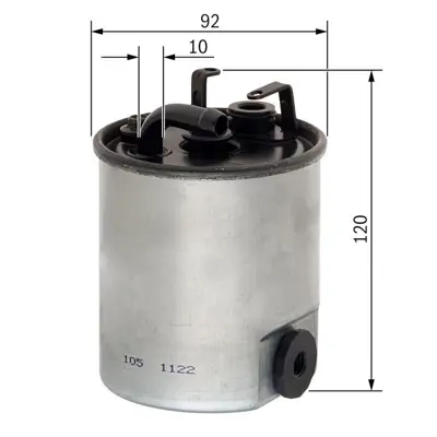 BOSCH F026402044 Yakıt Filitresi W168 9804 V-Class 638-2 9803 Vaneo 414 0205 Vıto 638 9903 Sprınter 0006 A6110920101