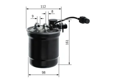 BOSCH F026402280 Yakıt Filitresi JX619155AE