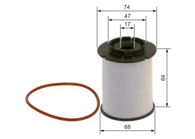 BOSCH F026402356 Mazot Filitresi Mokka - Mokka X 13> A16dth - B16dth Aveo T300 1.3 Dıesel Trax 13>18 B16dth 818013, 96896403, 818022, 42441041, 95286876, 95931351, 818029, D96896403