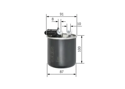 BOSCH F026402838 Yakit Filtresi V-Class W447 14> Vito W447 14> X-Class 18> Vito W639 10> Sprinter 907 910 18> 6510900852, 6510903152, A6510900852, A6510903152, A651090085205, A6510908052