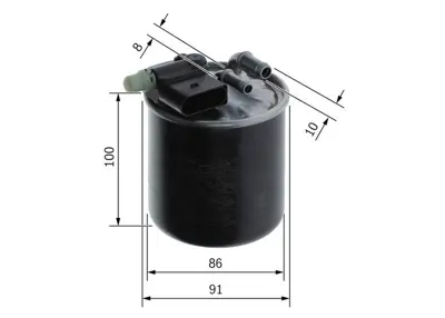 BOSCH F026402844 Yakıt Filitresi X117 1518 W176 1218 W246 1318 C117 1318 , Infınıty Q30 15 A6420906552