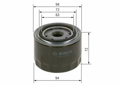 BOSCH F026407024 Yağ Filtresi Ducato-Boxer-Jumper-Daıly 06 2.3 71779555