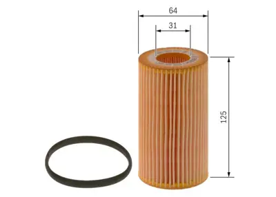 BOSCH F026407097 Yağ Filtresi Volvo C30- 11-13 -V40 12 S40 10 V50 10 S60 10 V60 10 Xc60 09 C70 10 V70 30788490