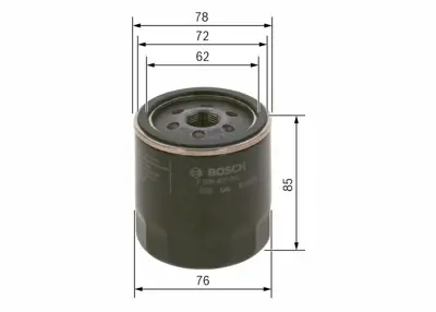 BOSCH F026407202 Yag Filitresi Transporter T5  Transporter T6 Calıfornıa T5 2.0 Tdı  Calıfornıa T5 2.0 Tdı 4motıon  Ca 3L115561