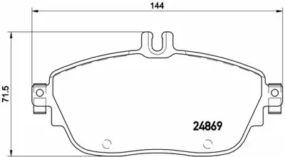 BREMBO P50093 Fren Balatası 176-246-117-156-Q30 İnfiniti 12> Ön 101223269, 2464210112, 2486901, 410605DA0A, 410605DA0B, 41060HG00B, 41060HG00C, 41060HG00D, 4203002, 4203020