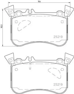 BREMBO P50121 Fren Balatası 176-117-156 Ön 2521905, 4204100, 4207800, 74201220, 74203120, 84203220, A0004204100, A0004207800, A0074201220, A0074203120