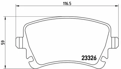 BREMBO P 85 083 Fren Balatası Vw T5 - T6  Arka 7E0698451B