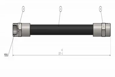 CAVO C800 007A Arka Fren Hortumu S70, V70 2.0 2.3 Turbo 2.5 Td 95>04 34321108135
